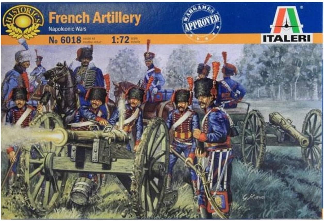 Italeri Dělostřelectvo francouzské gardy Model 1:72 11 figurek 8 koní