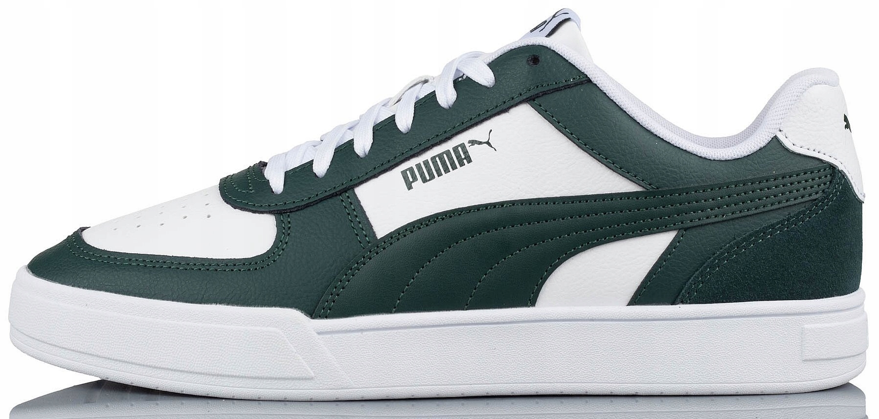 Puma Caven Mix Pánské boty Bílé kožené tenisky Lifestyle Adidasy 42,5
