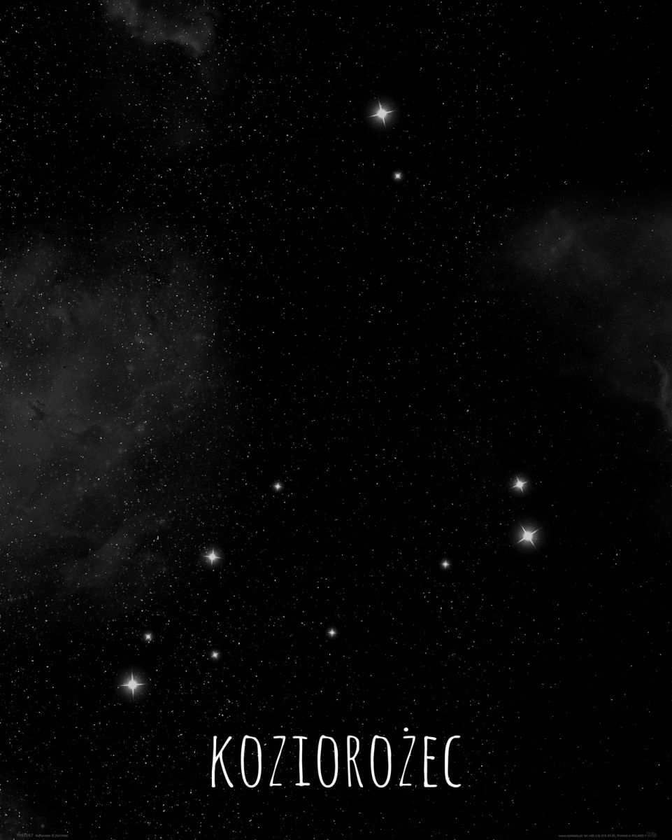 

Konstelacja gwiazd Znak Koziorożec Plakat 40x50 cm