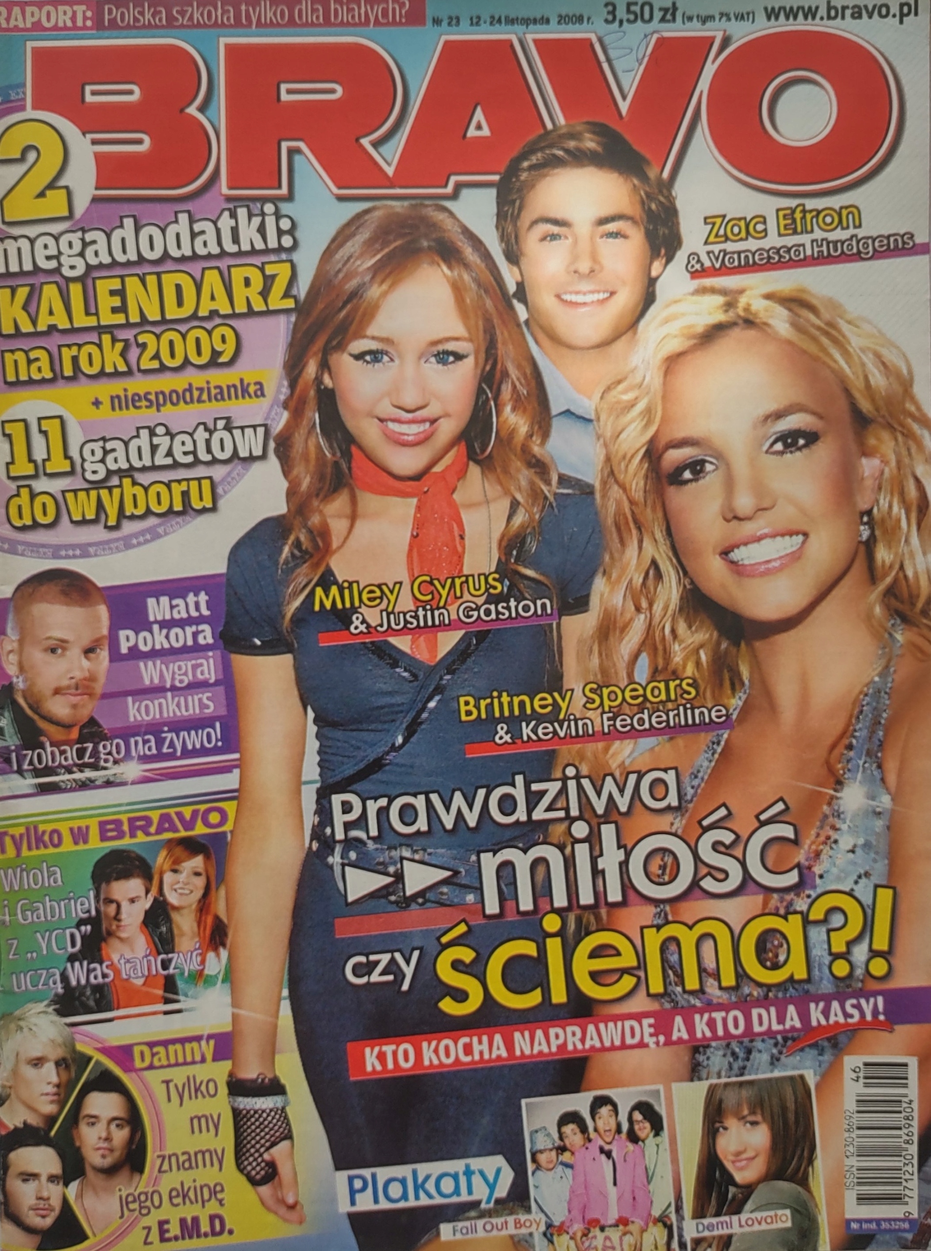 Bravo 23 2008 brak plakatów i dodatków