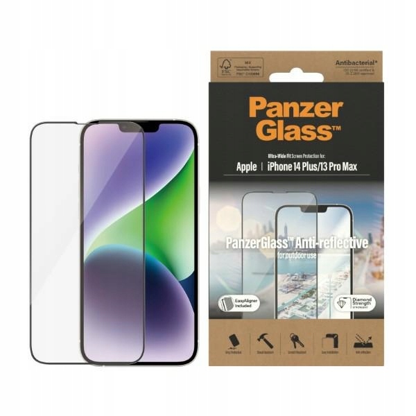 PanzerGlass Ultra-Wide Fit Ochrana displeje pro iPhone 14 Plus 13 Pro Max 6,7"