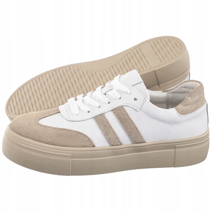 Sportovní boty Tenisky Dámská obuv Filippo Bílá/Béžová DP6841/25