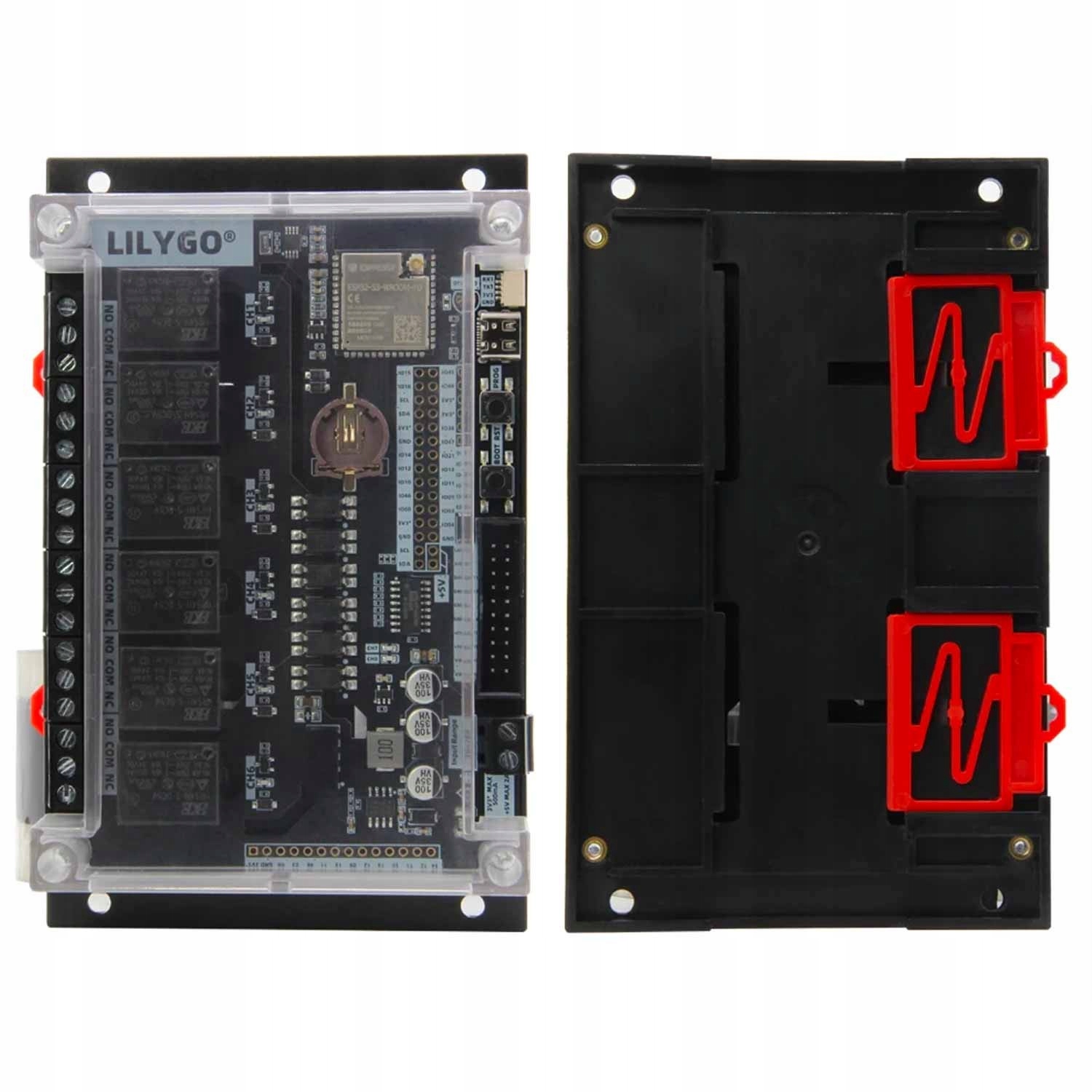 ESP32-S3 T-RelayS3 LilyGO 6 relé 6CH WiFi Bluetooth Din 12V-24V