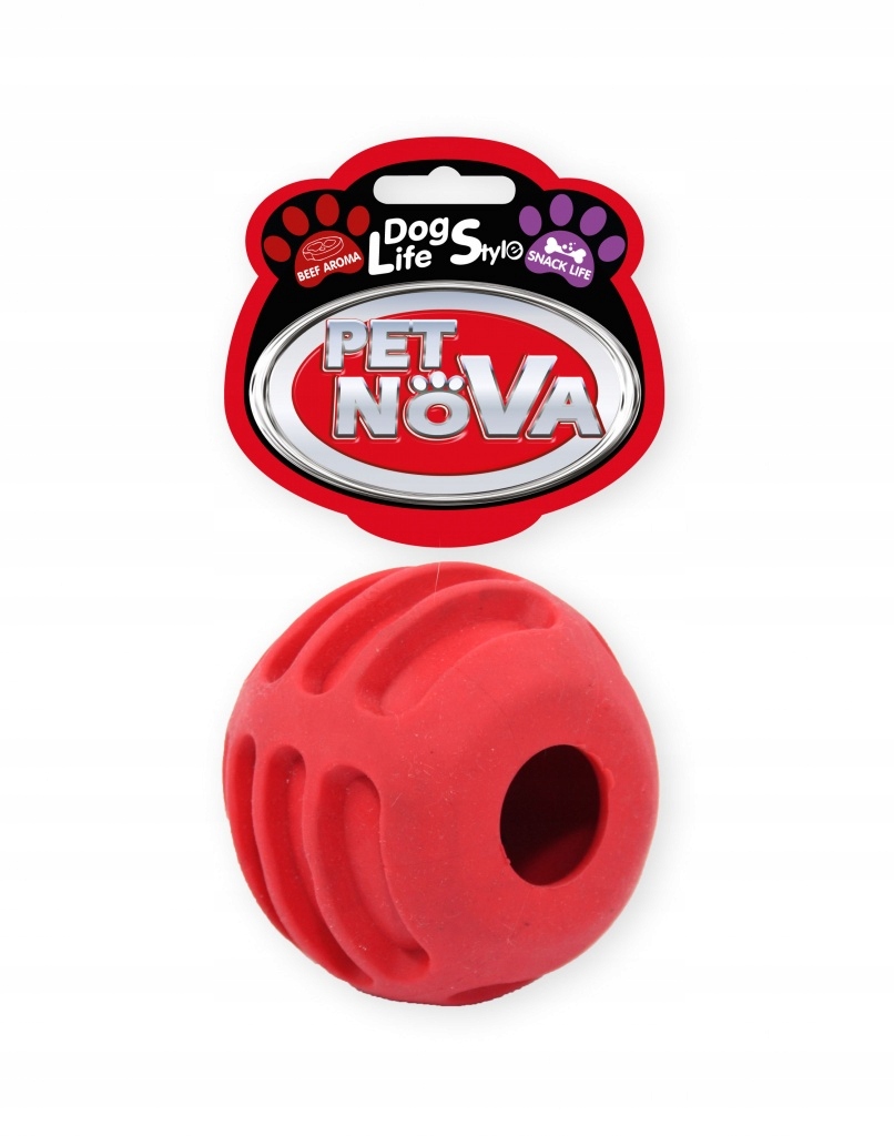 

Pet Nova piłka na przysmaki 6cm czerwona