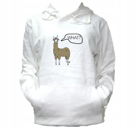 

S Bluza Kaptur Męska Lama Więcej Jedno Zwierze