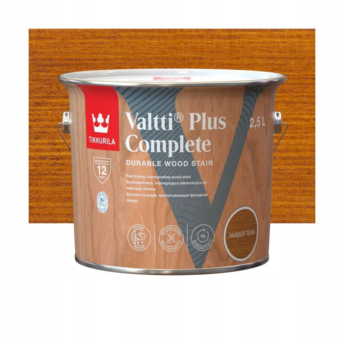 Tikkurila Valtti Plus Complete 2,5l Amber Teak