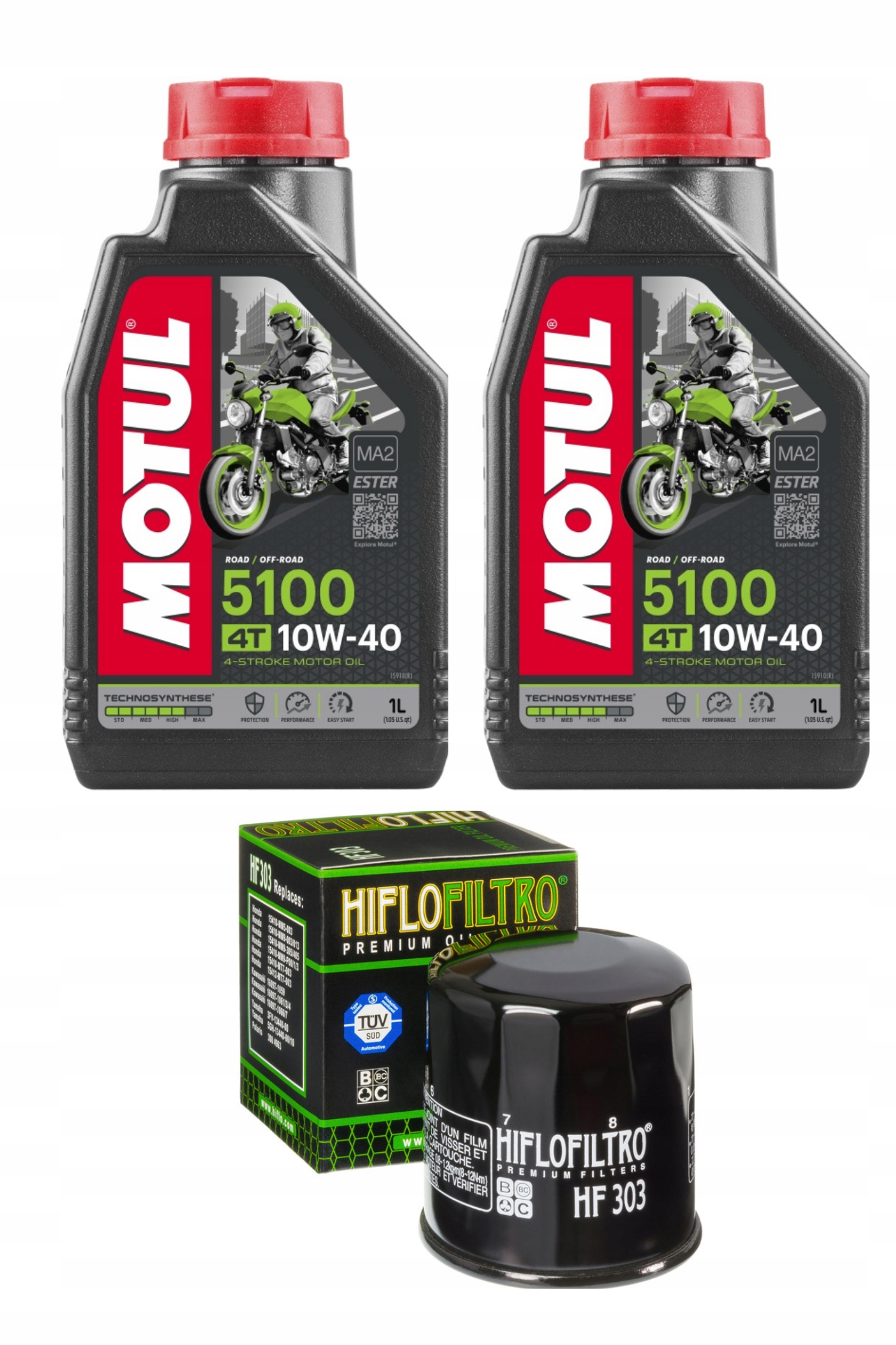 Zestaw serwisowy olej Motul, filtr do Kawasaki Kle 650 Versys półsyntetyk