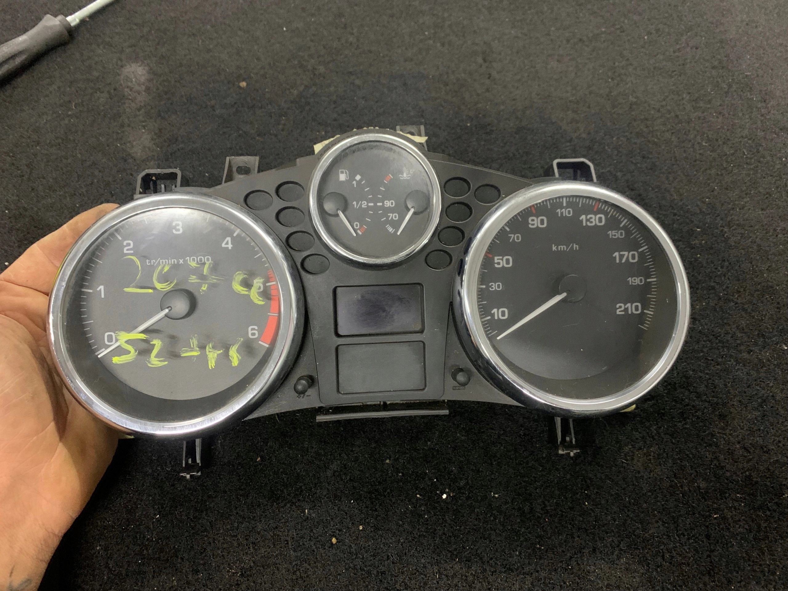 LICZNIK ZEGARY PEUGEOT 207 HDI A2C53065547