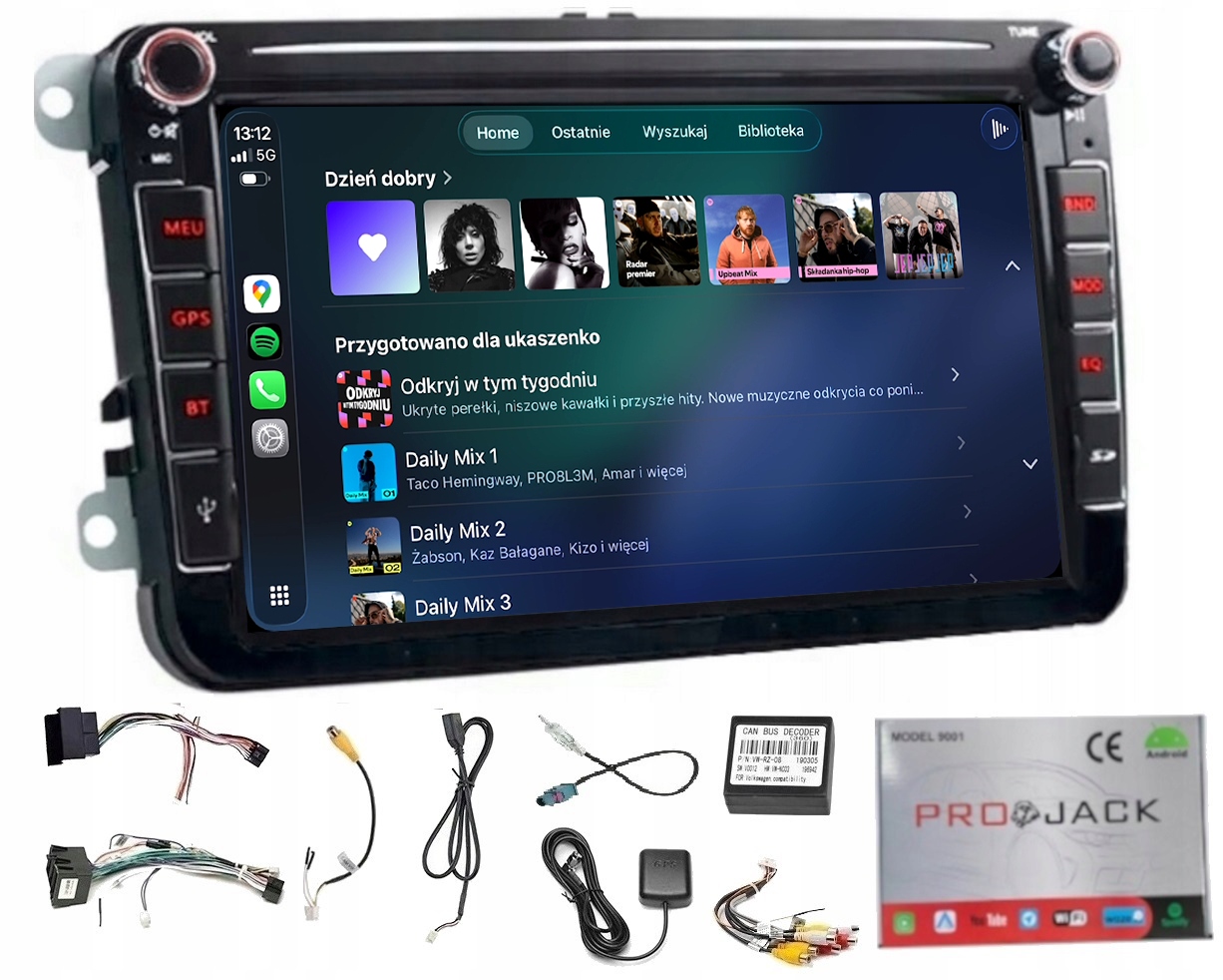 Rádio Navigácia Gps Android Škoda Yeti 2007-2013 Wifi Carplay 64GB