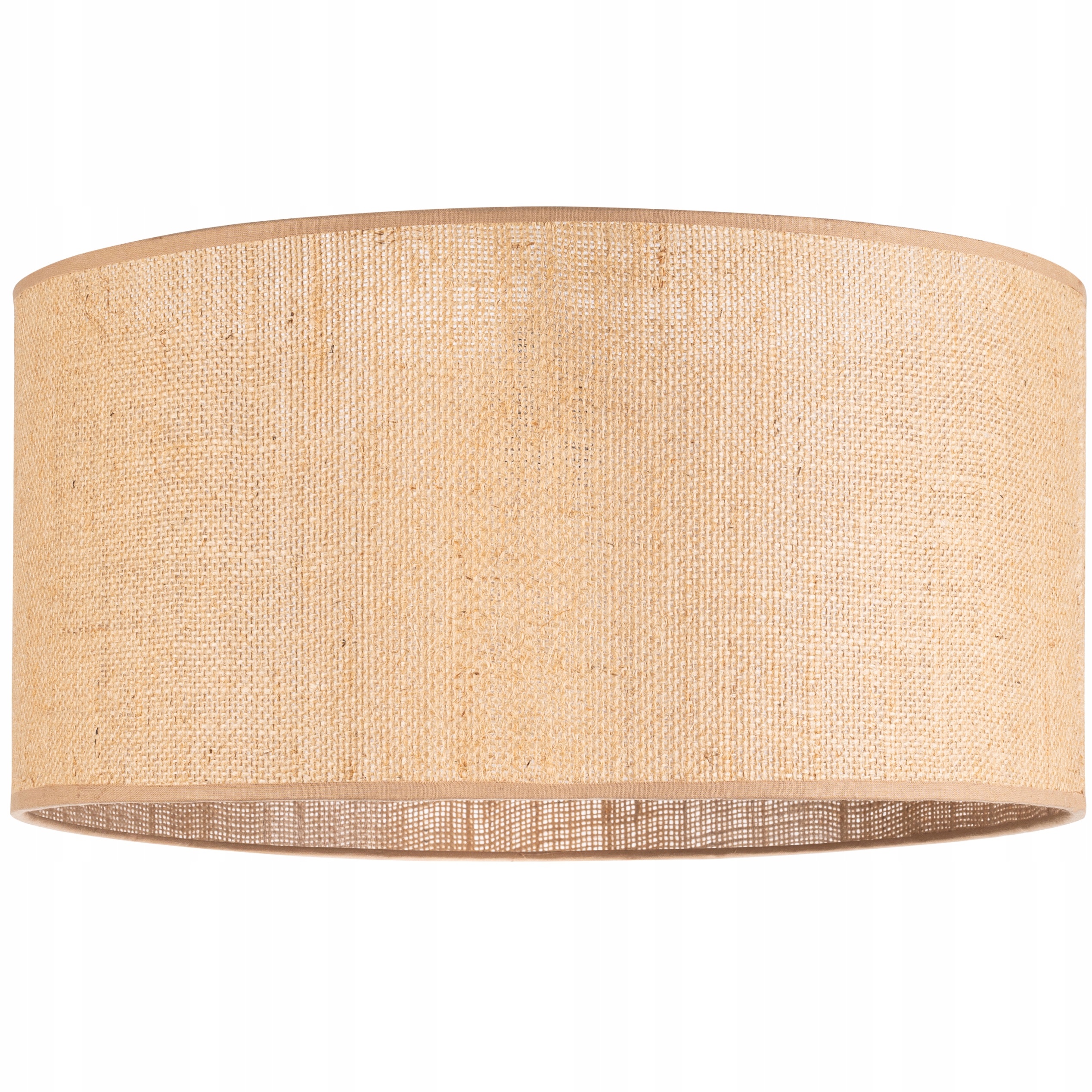 Abażur Rustykalny okrągły walec tuba 40cm Juta beżowy