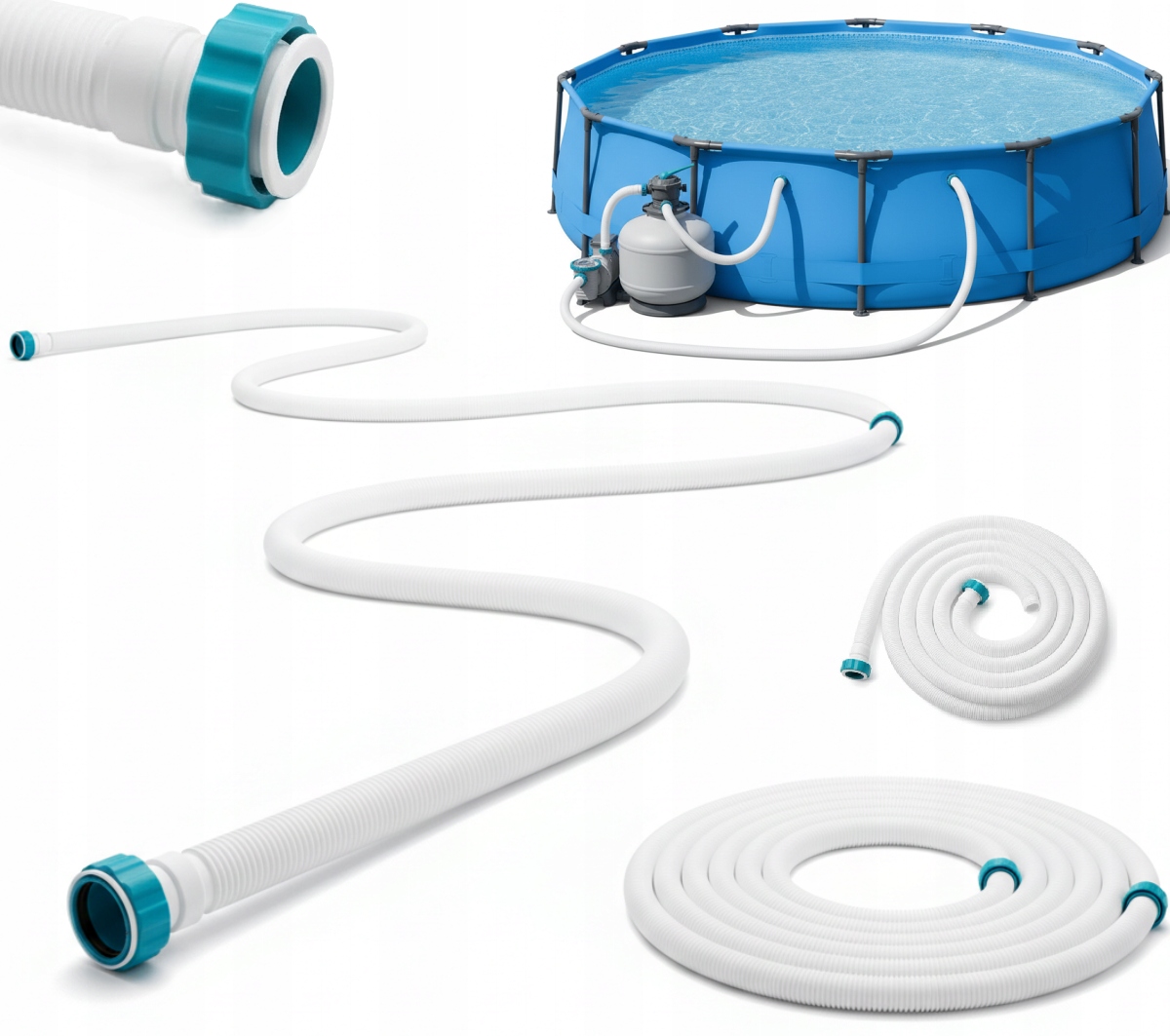 Trubka 4,5 m 38 mm pro filtrační čerpadlo bazénu Flowclear Bestway Originál