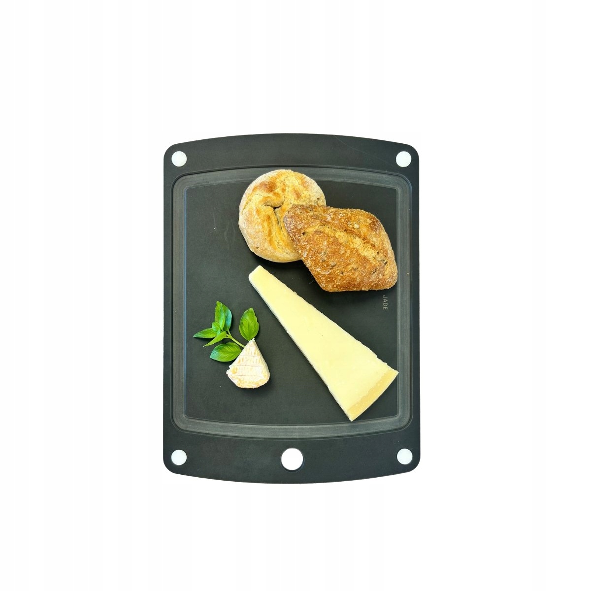 Jade Gourmet Chef doska na krájanie 44x32 cm biela silikónové nožičky