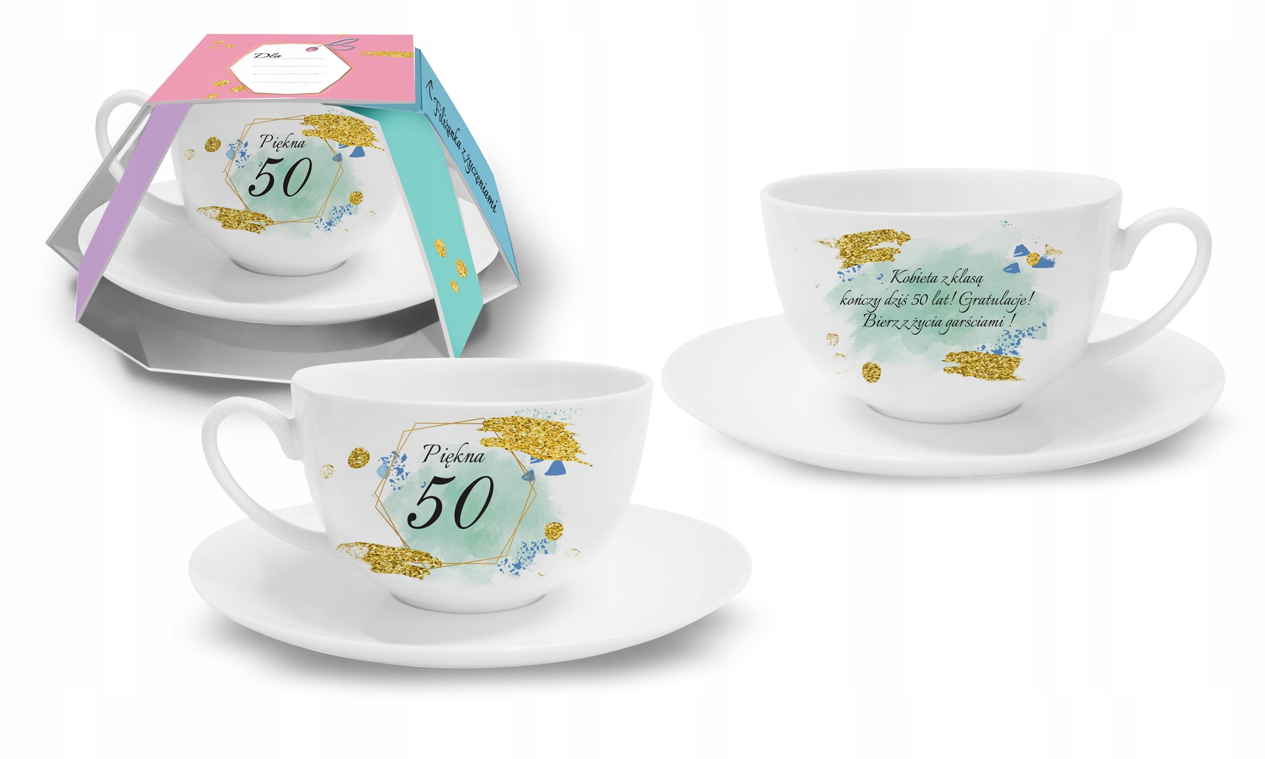 

Elegancki prezent na pięćdziesiątkę 50 urodziny