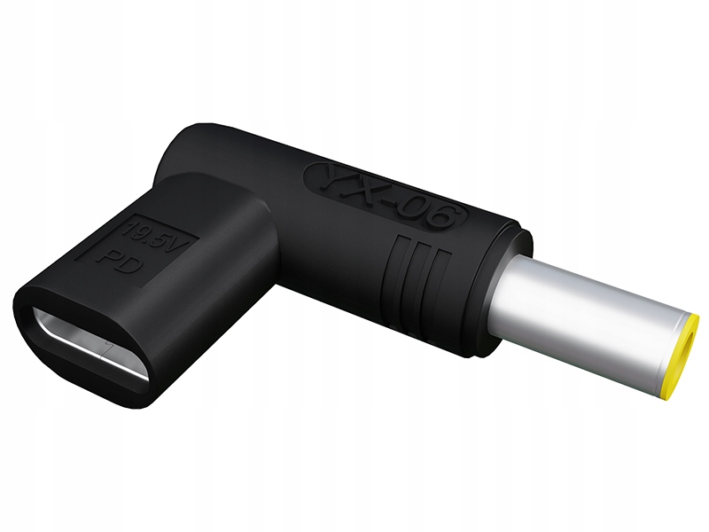 Adapter USB gniazdo USB-C-wtyk DC2,5/5,5