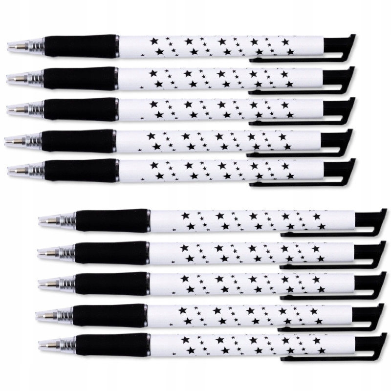 

Długopis kulkowy automatyczny 0,5 mm Czarny 10szt
