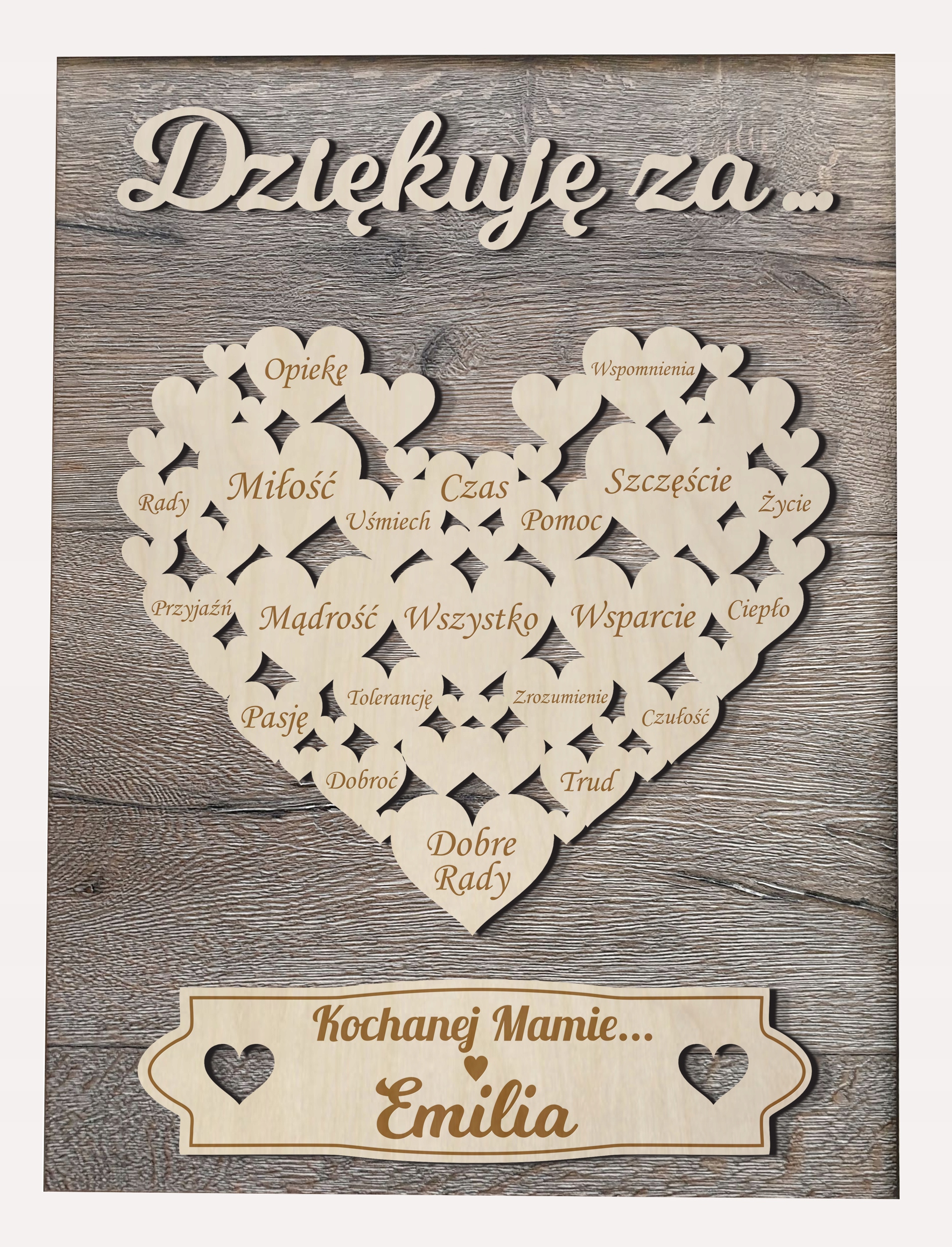 

na Dzień Mamy obraz podziękowanie 3D ramka