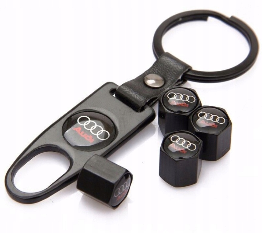 AUDI NAKRĘTKI NA WENTYLE + BRELOK KLUCZ