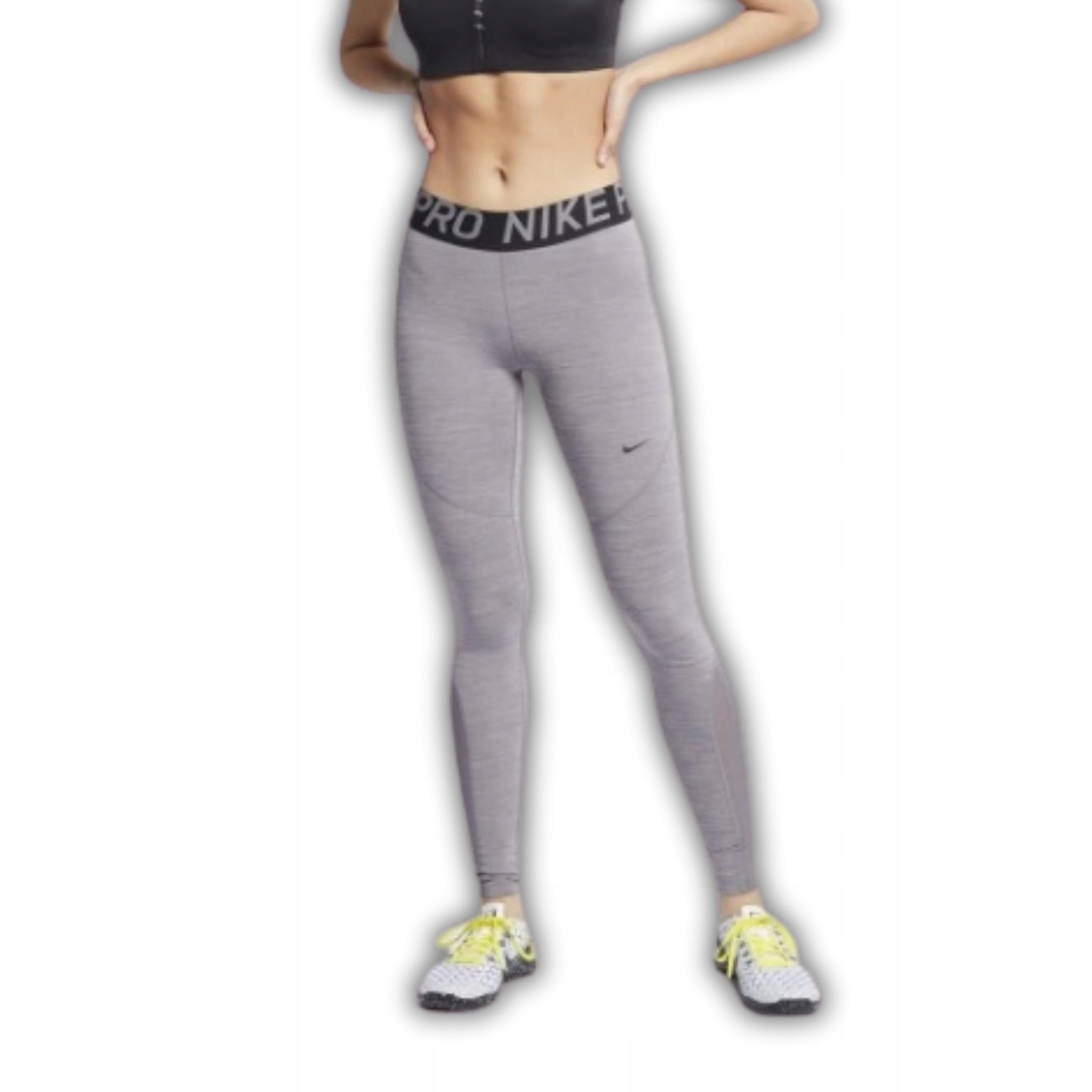 Nike Dámské Tréninkové Legíny Pro Tight Dri-fit, Šedé, Černé, Velikost S