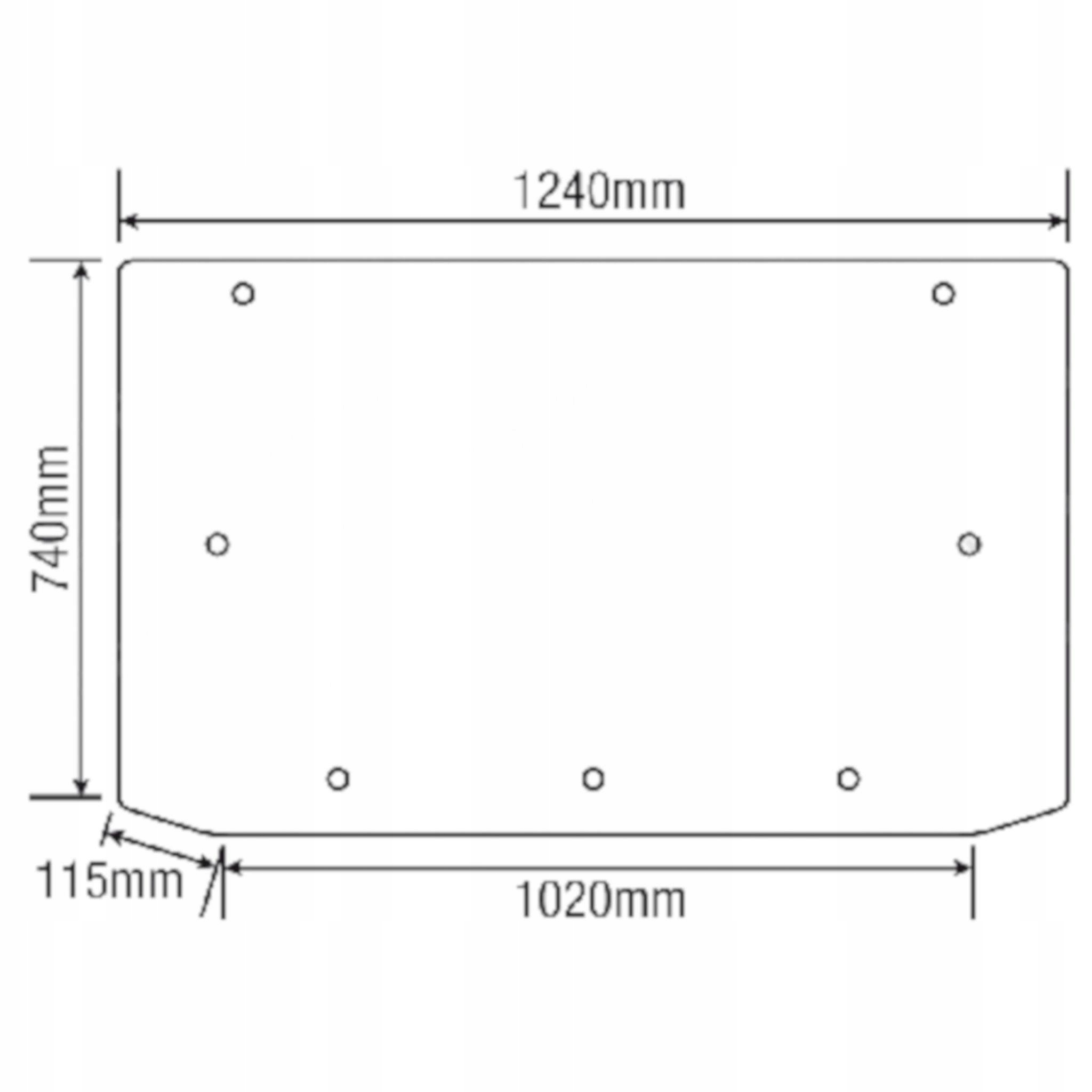 sklo pro traktor Same zadní 0.9231.268.0