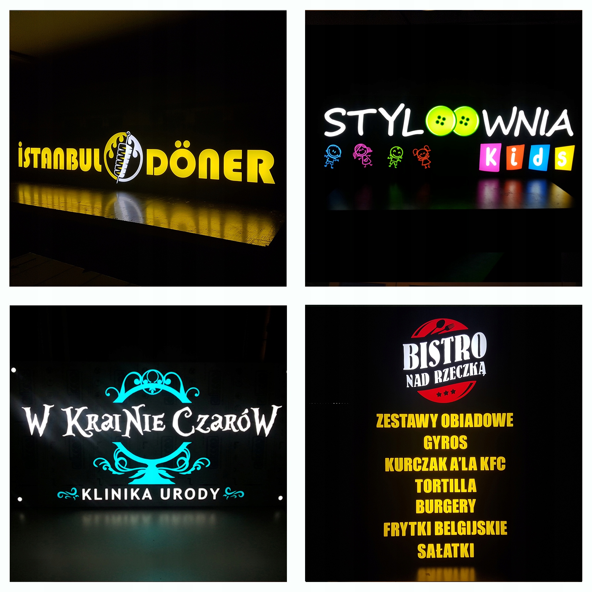 Kaseton z DIBONDU, Kaseton Reklamowy LED, DIBOND Szerokość produktu 130 cm