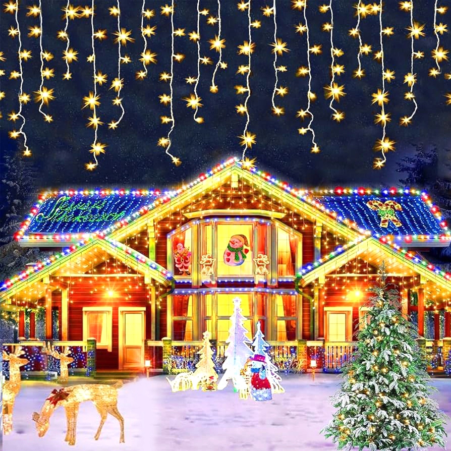 SOPLE 300 LED LAMPKI CHOINKOWE ŚWIATEŁKA ZEWNĘTRZNE WEWNĘTRZNE BIAŁE CIEPŁE Kolor lampek biały