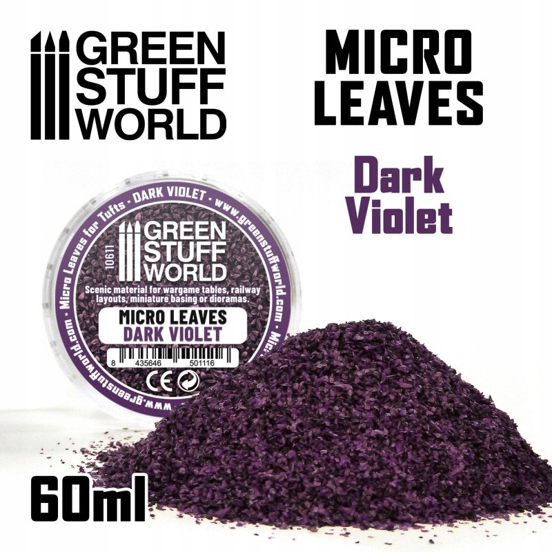 Micro Leaves - Dark Violet Mix liście 15 g.