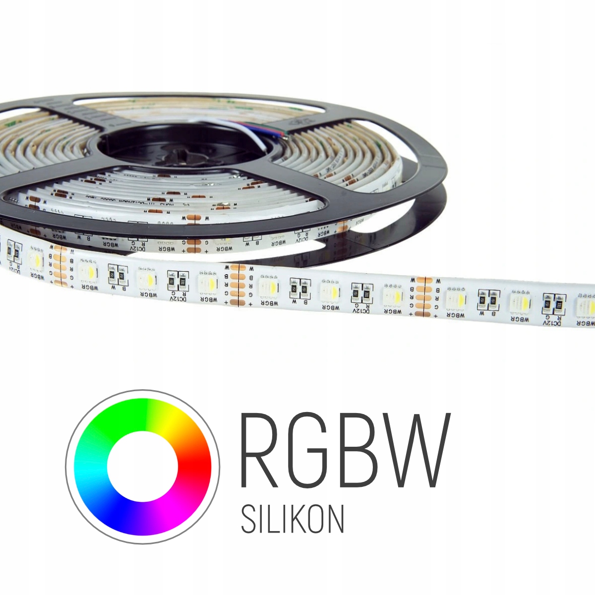 Taśma 60LED Rgbw/ciepła Biała Silikon Rolka 5 Metrów
