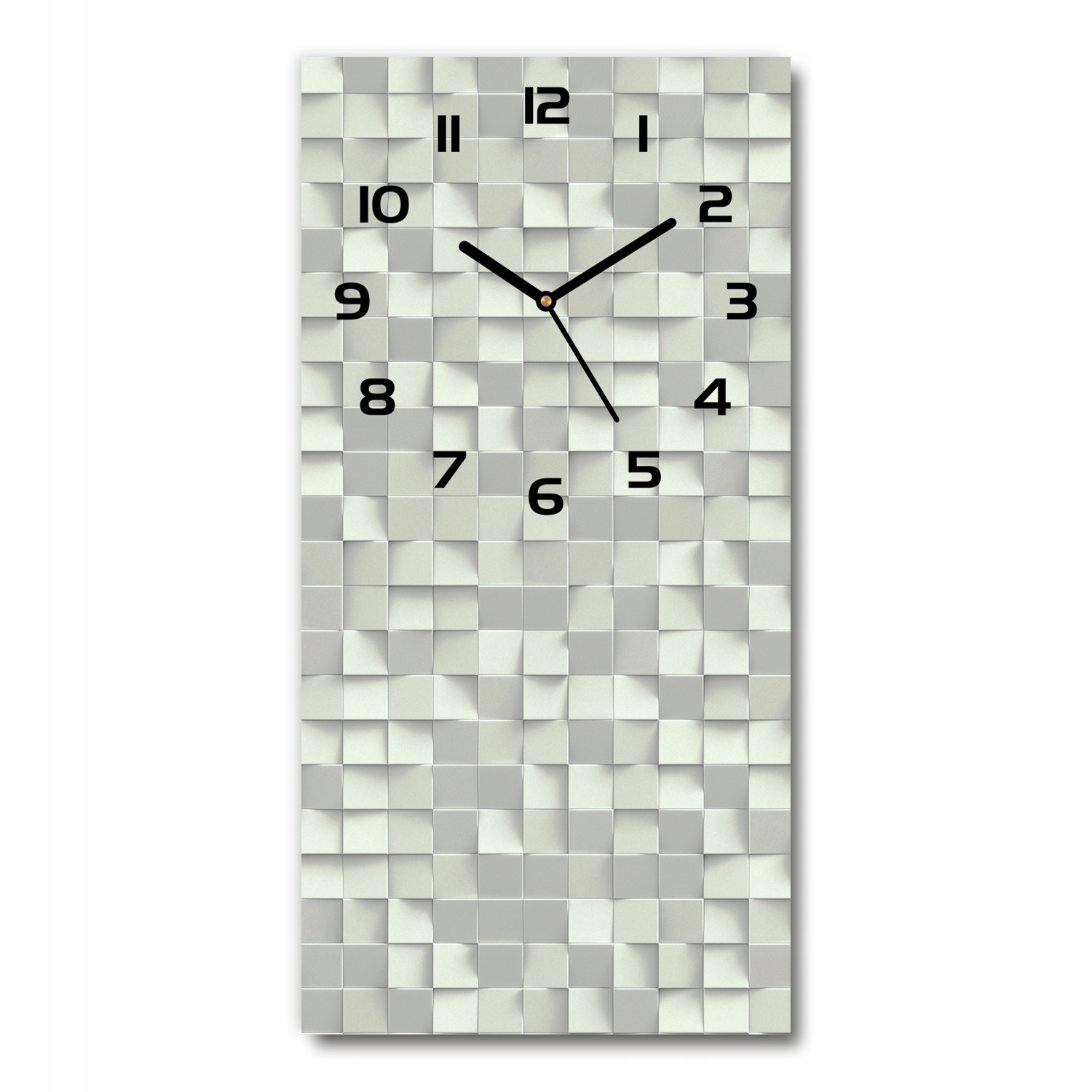 

Szklany zegar na ścianę Geometryczny wzór 30x60cm