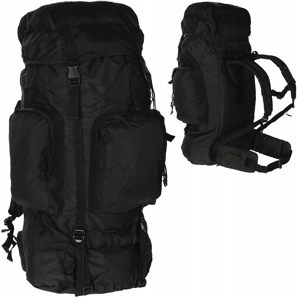 Batoh turistický vojenský Recon 88L Mil-Tec s rámem Rucksack Černý