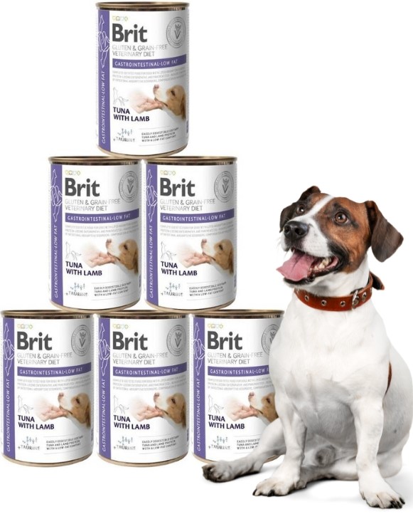 Brit Veterinary Diet Pies Karma z tuńczykiem i jagnięciną 6x400g Pakiet