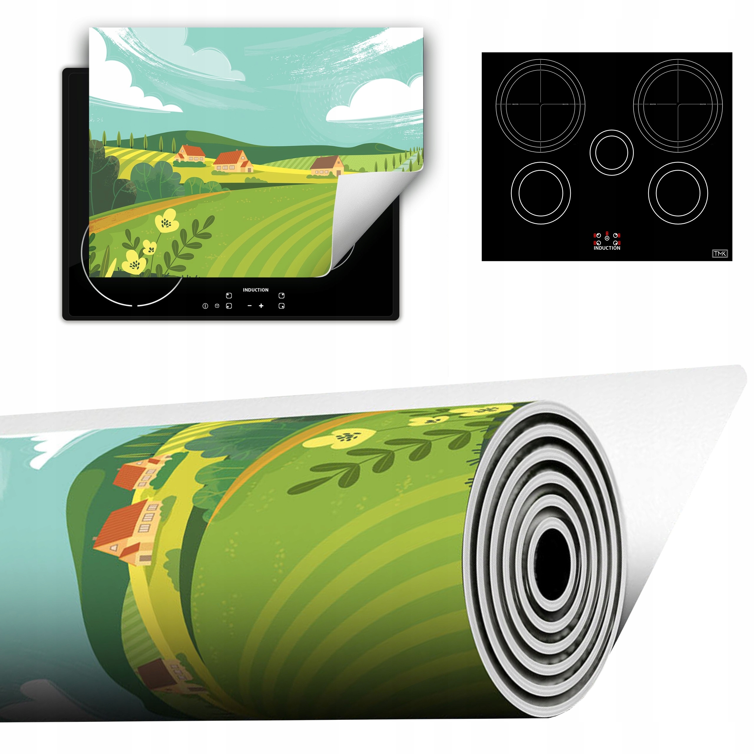 Vinylová Podložka Do Kuchyně Více Místa 70x52 Vesnice