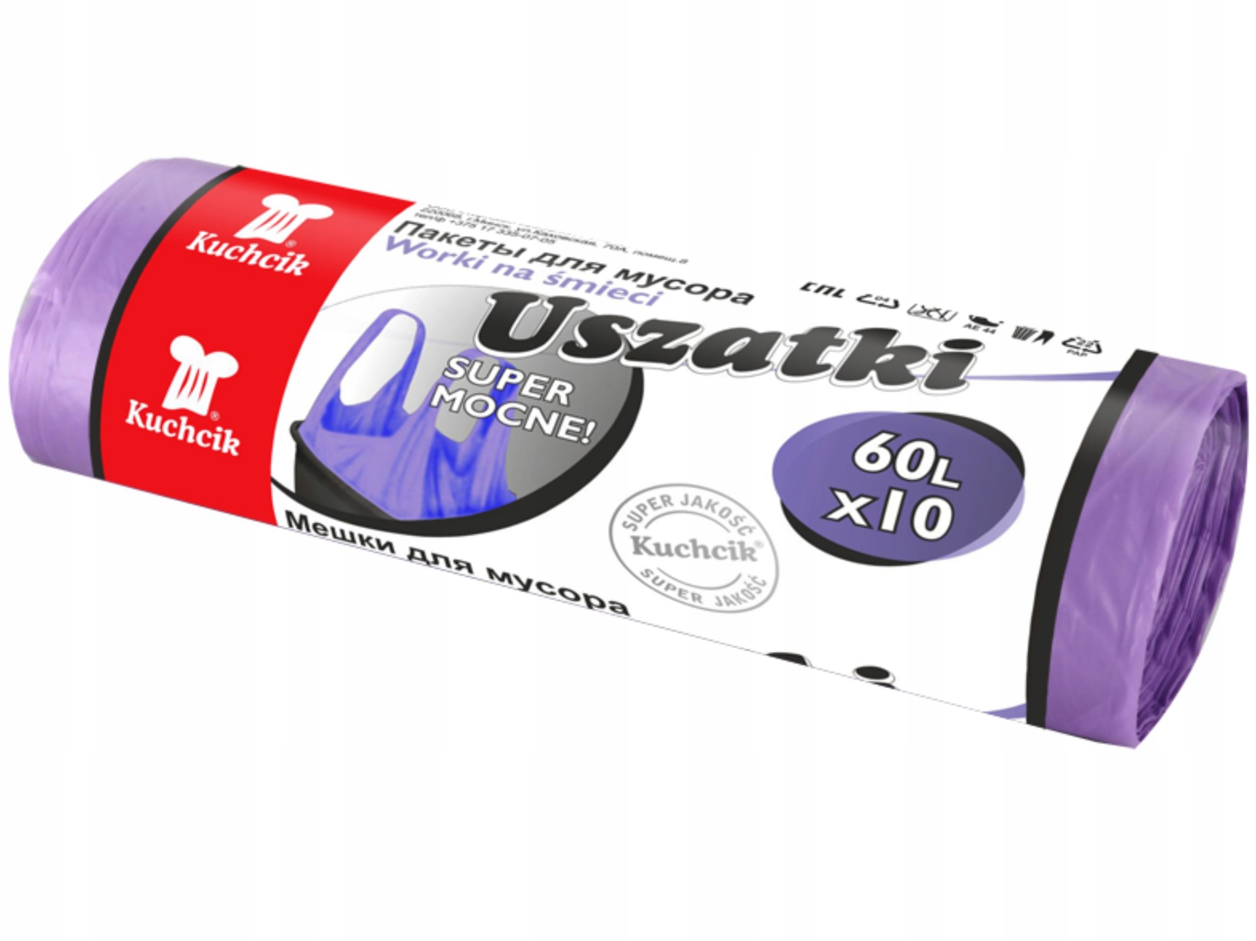 

Worki na do śmieci Kuchcik Uszatki 60l 10 sztuk