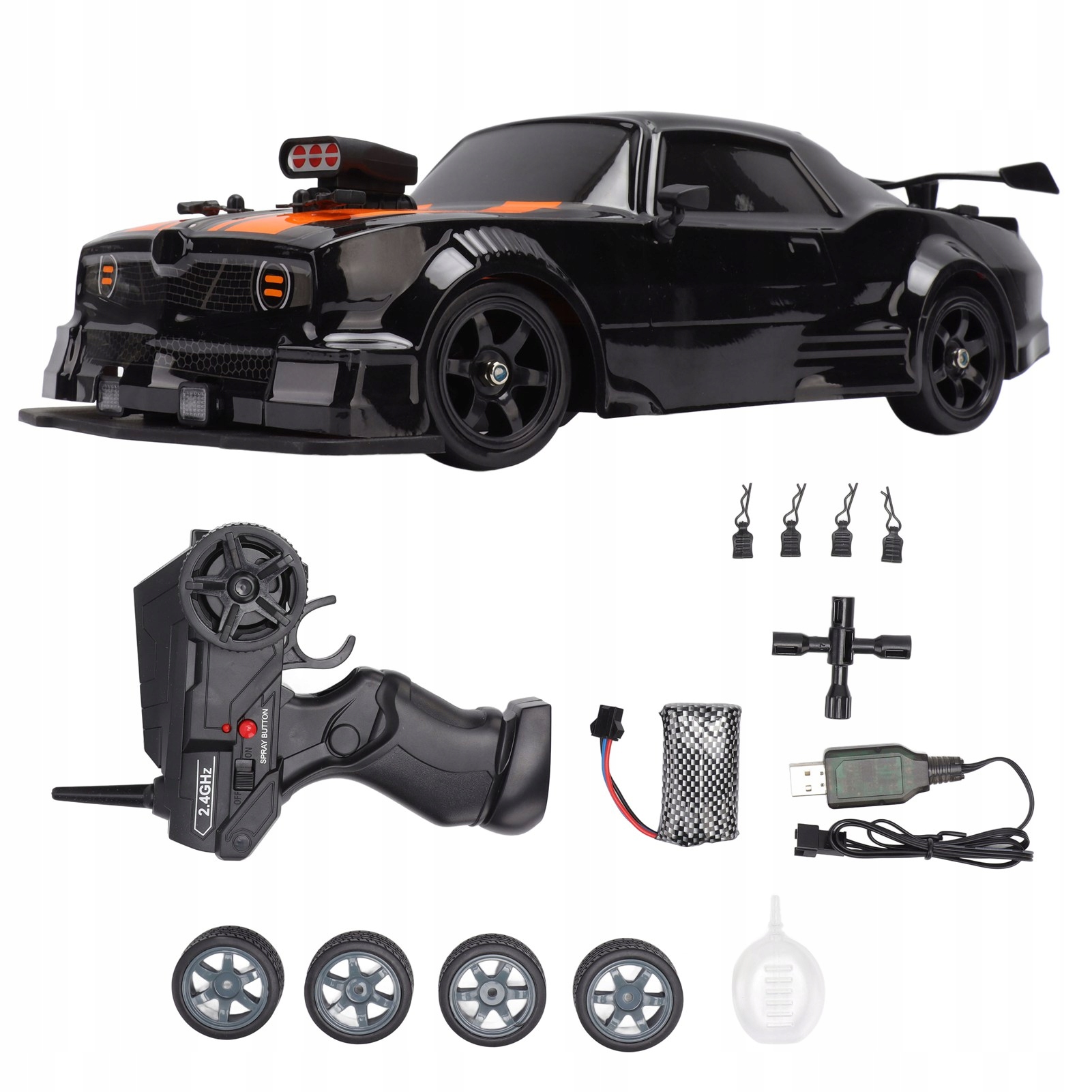 

16A04 1/16 Rc Drift Car Symulowany napęd na 4
