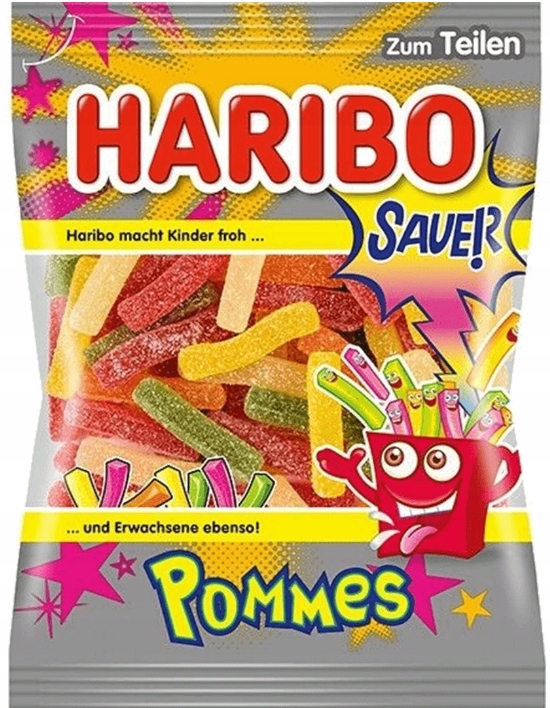 Haribo Pommes Sauer żelki owocowe kwaśne 175g