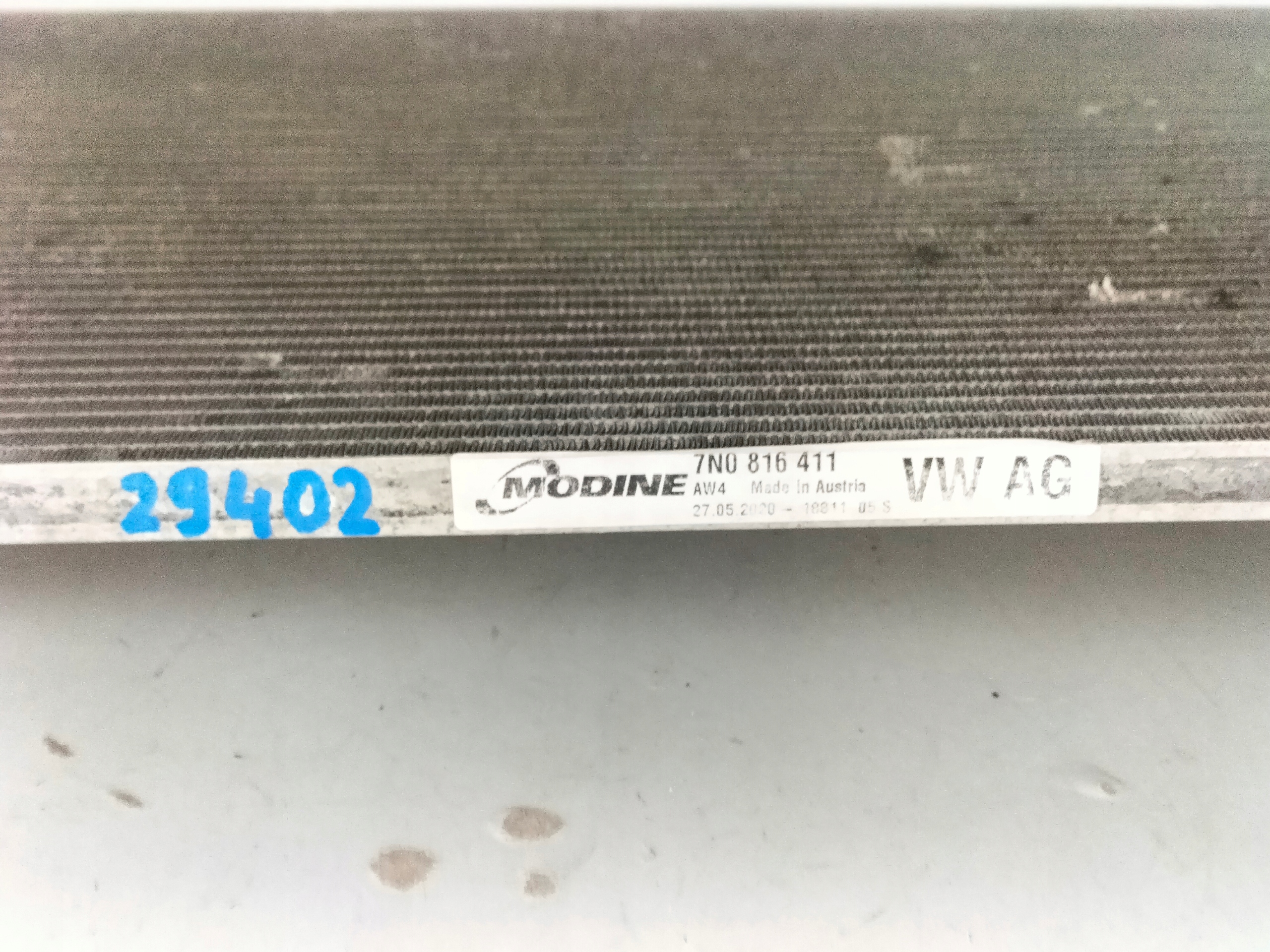 RADIATEUR CLIMATISATION VW SHARAN II 15