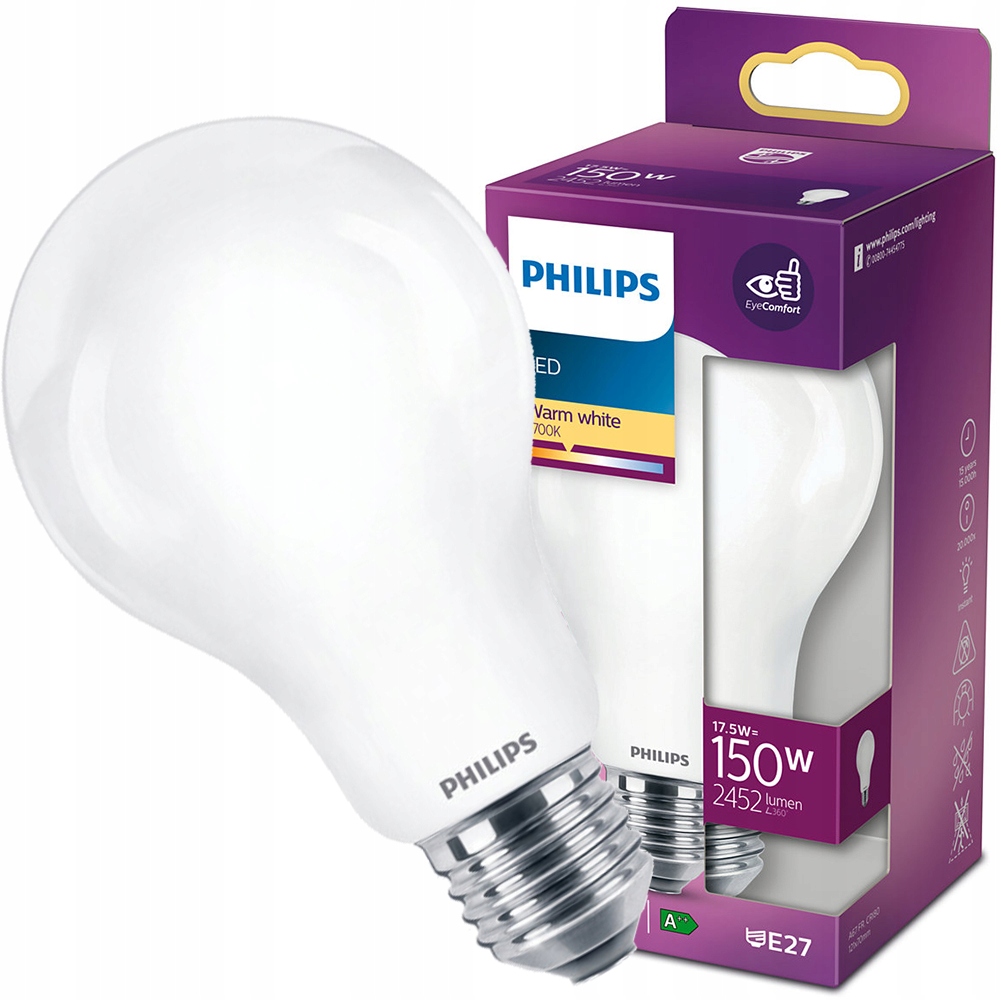 

Żarówka Led A67 E27 17,5W 150W Philips 2700K