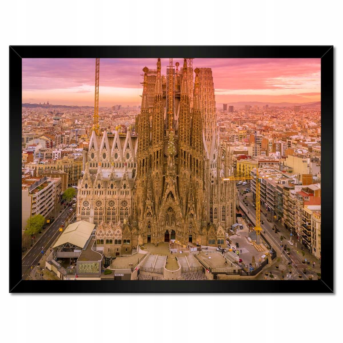 Plakáty v rámu 40x30 Slunečný den Barcelona