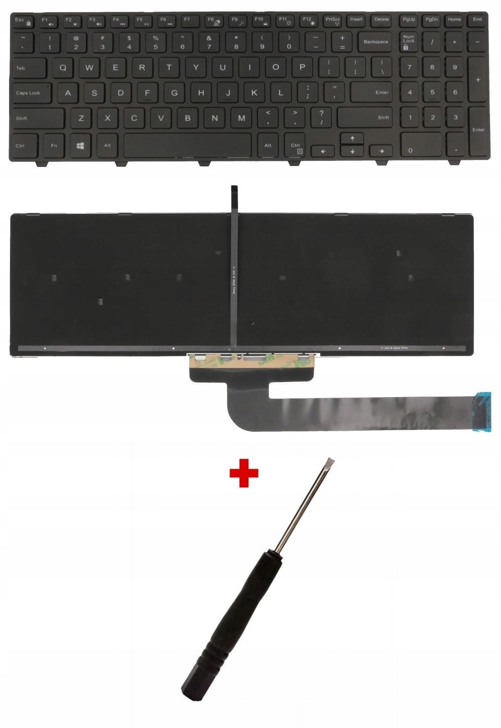 Nová Podsvícená Klávesnice Pro Notebook Dell Latitude 15 3570 3580 Led