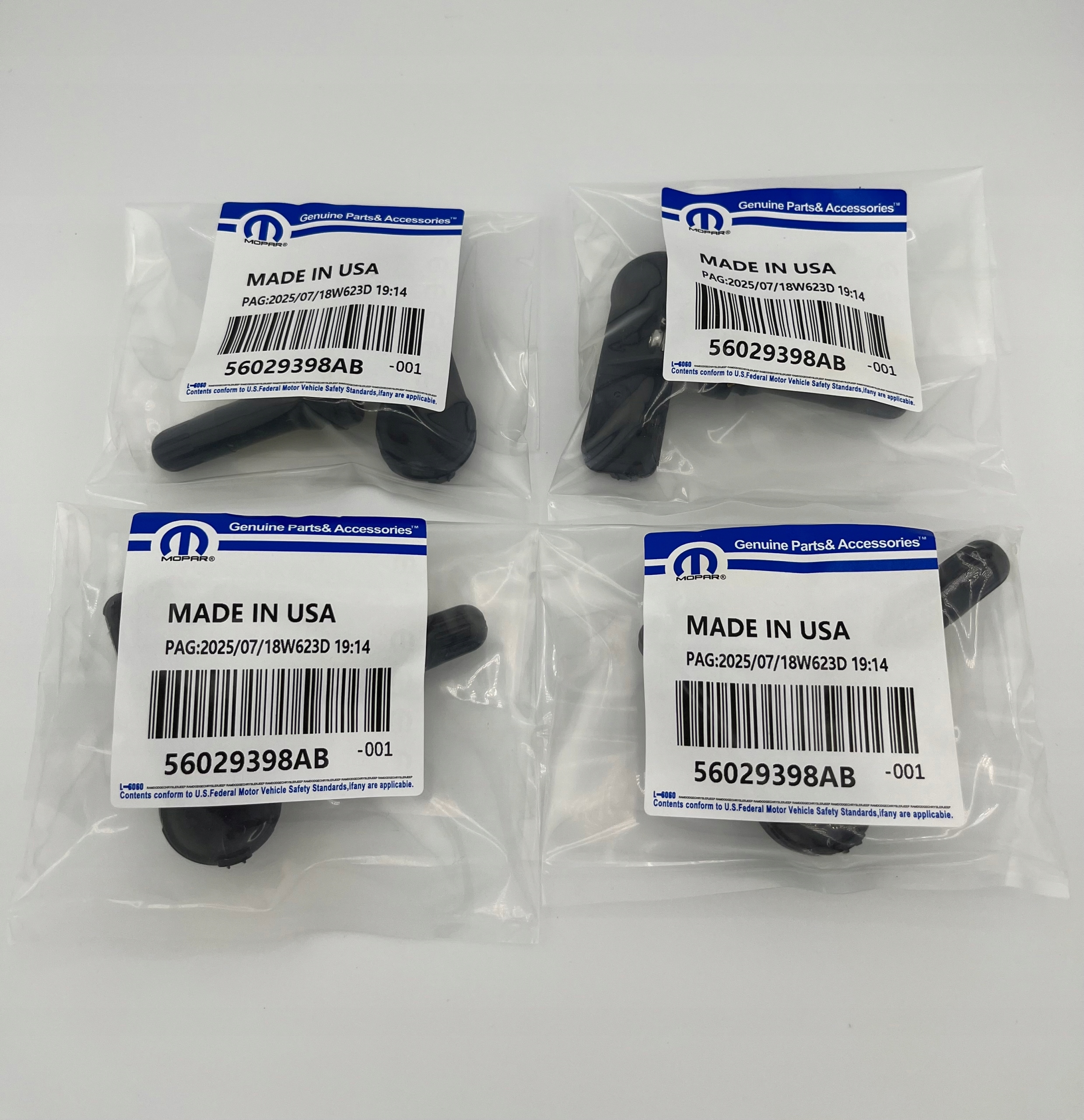 Oe Mopar Snímače tlaku pneumatík Tpms Jeep Chrysler Dodge 4ks Originál