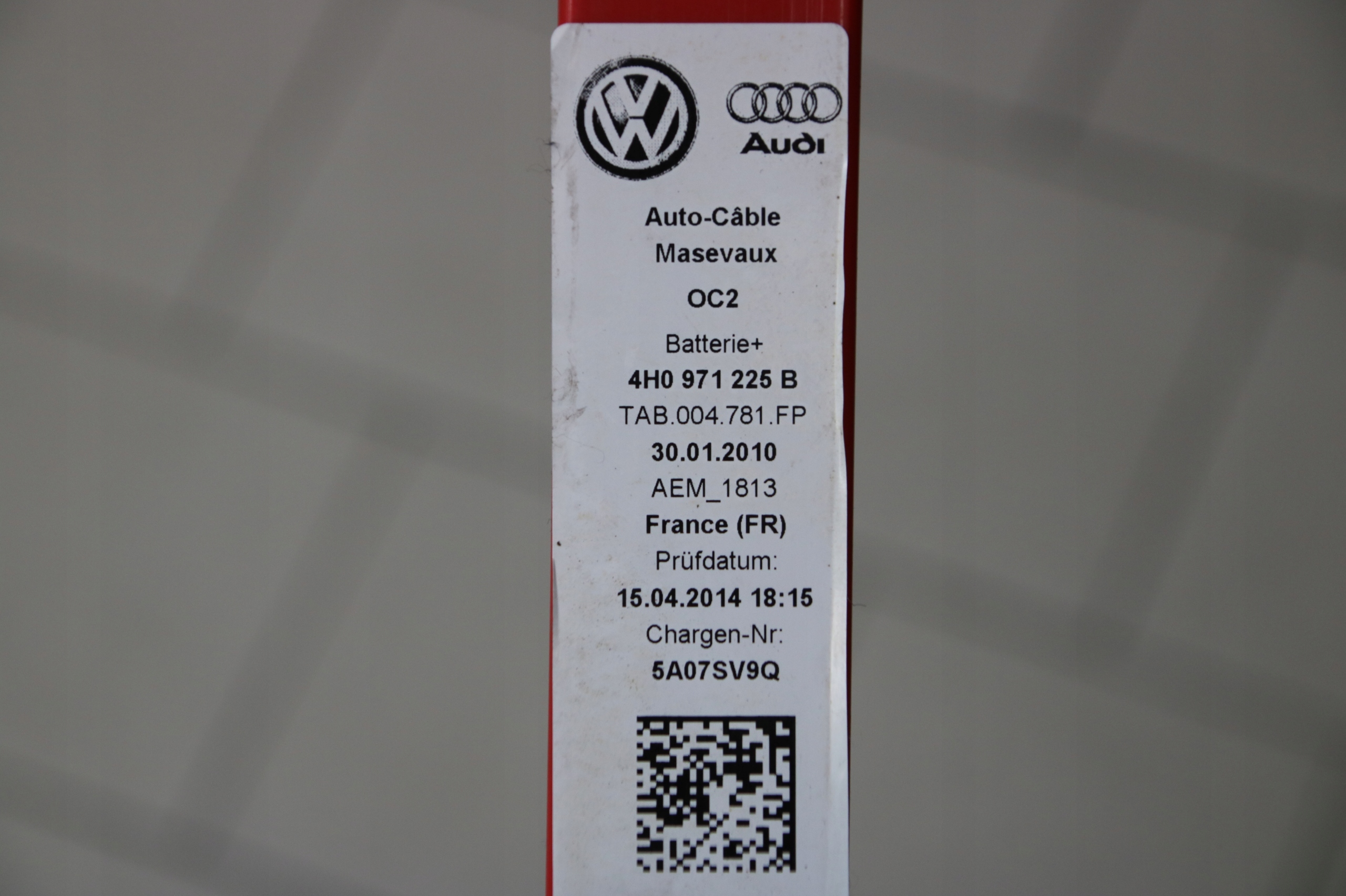 AUDI A8 D4 4H KABEL cable battery PLUSOWY 4H0971225B