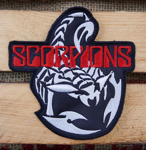 Scorpions Naszywka Wyszywana Patch Biała