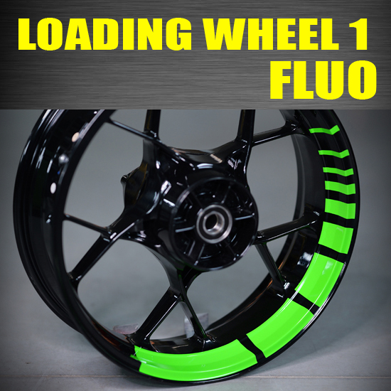 Loading Wheel 1 Fluo Samolepky na kola, rámy kol, moto pro Kawasaki