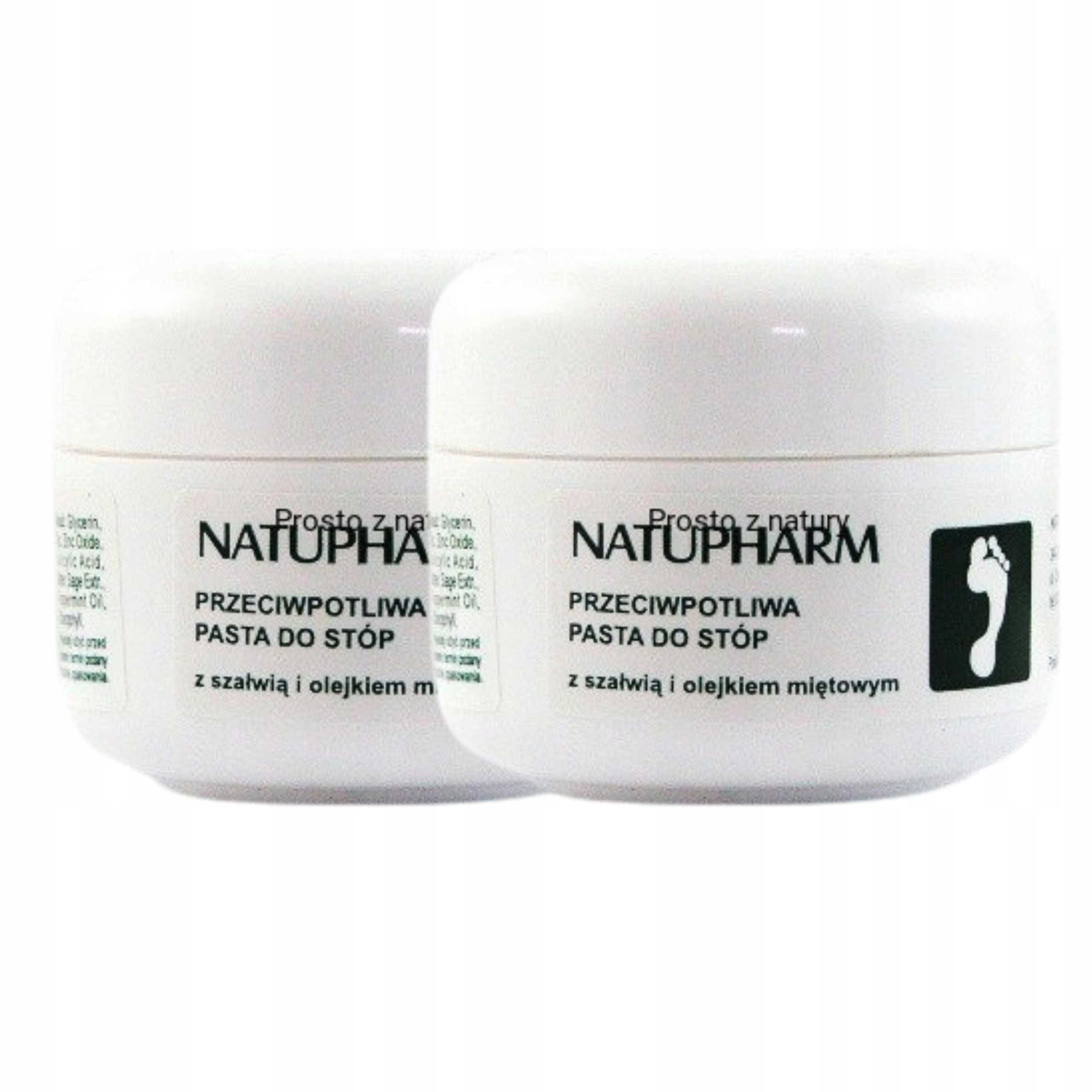 Zestaw 2x PASTA do stóp przeciwpotliwa 50 g