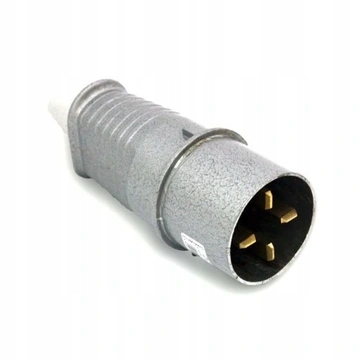 Kovová zástrčka Tarel 63A 500V 3P+Z Priemyselná odolná IP44