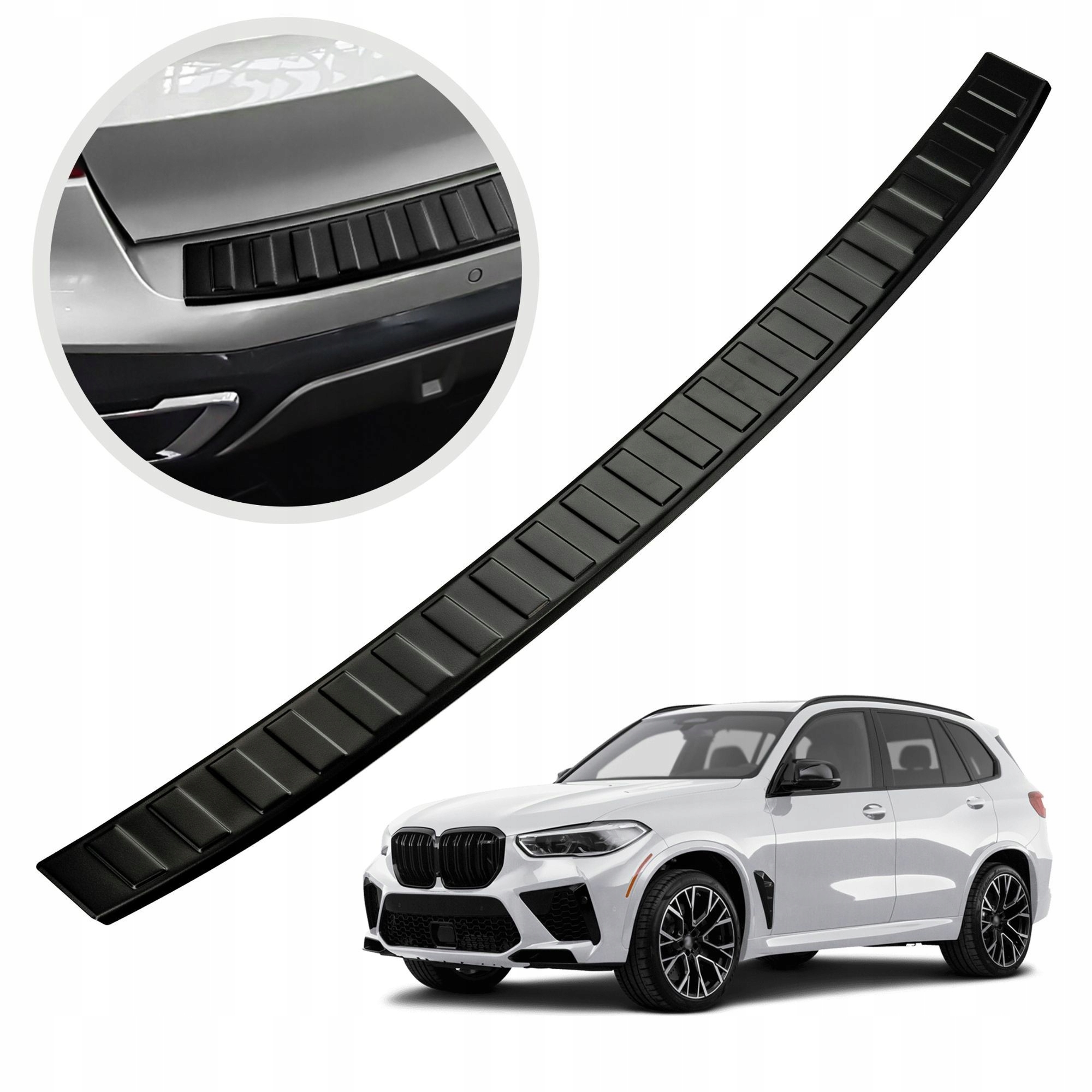 Ochranná lišta na zadný nárazník pre Bmw X5 IV G05 2018- oceľ