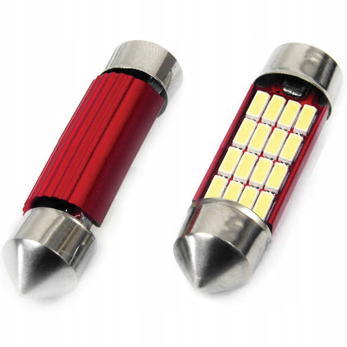 C5W Led 36 MM Hoalte 12V Białe Mocne Żarówki Rurkowe Tablicy Wnętrza Kpl.