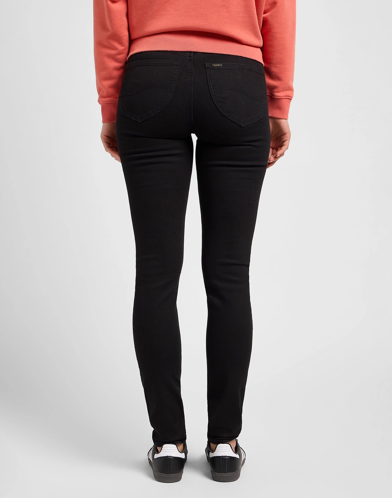 Dámské úzké nohavice džíny Lee Scarlett High Black Rinse 112114135 L626AE47 27/29