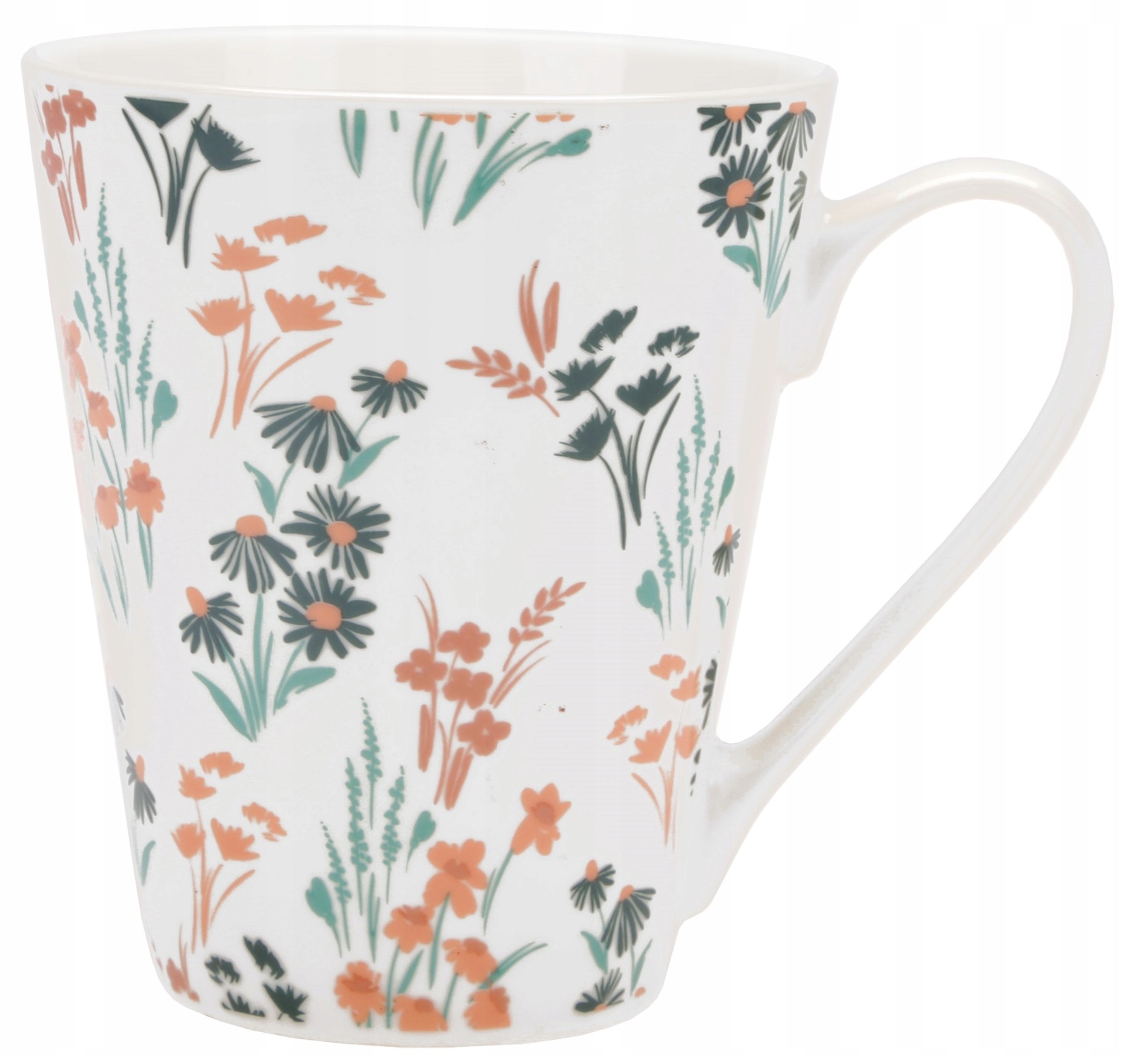 

Kubek Porcelanowy 310ML Kwiaty Ravi Verde Biały