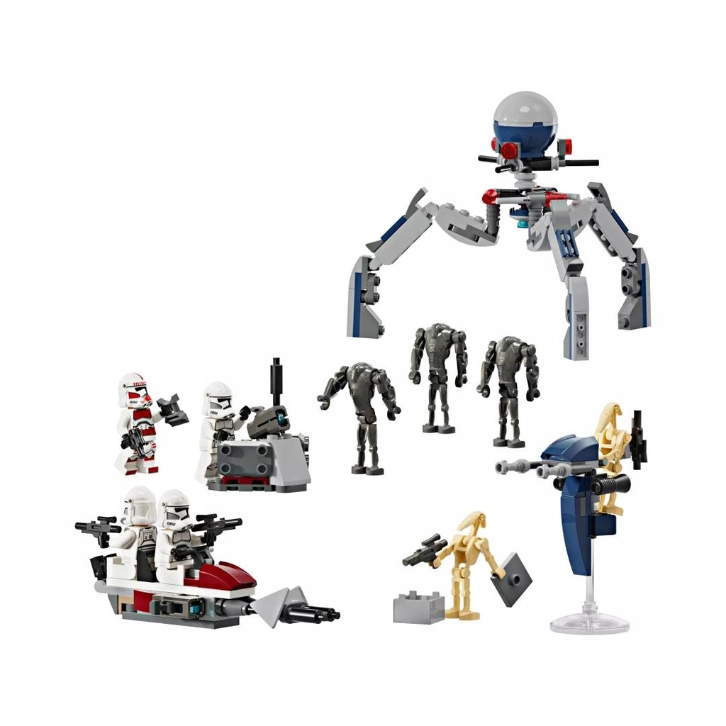 LEGO Star Wars ZESTAW BITEWNY Z ŻOŁNIEŻAMI ARMII KLONÓW 75372 + KATALOG PDF Wiek dziecka 8 lat +
