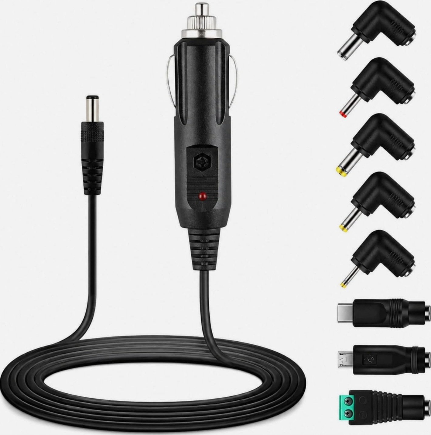 Adapter Ładowarka Samochodowa Wtyczka Zapalniczki Przejściówka Kabel DC Usb